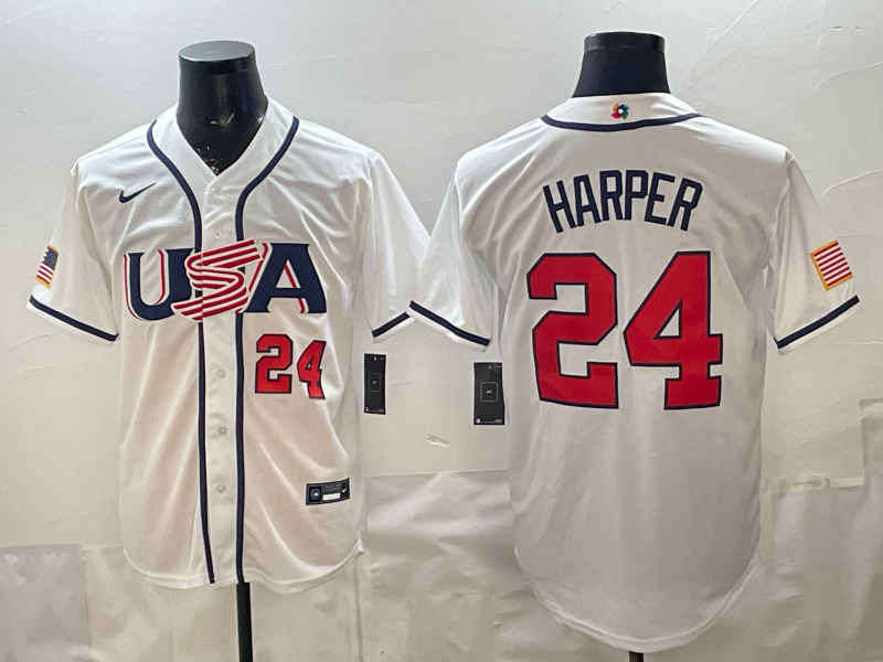 Men 2026 World cup white MLB Nike jersey 0022->->MLB Jersey